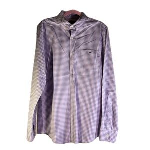 Vineyard Vines Slim Fit Tucker Shirt | Pink & Blue Gingham | Size Medium